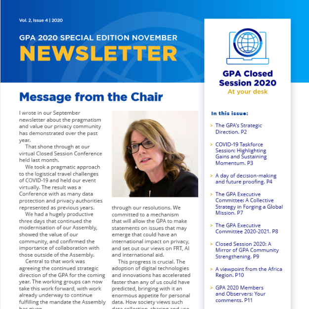 GPA Newsletter – Special Edition November 2020